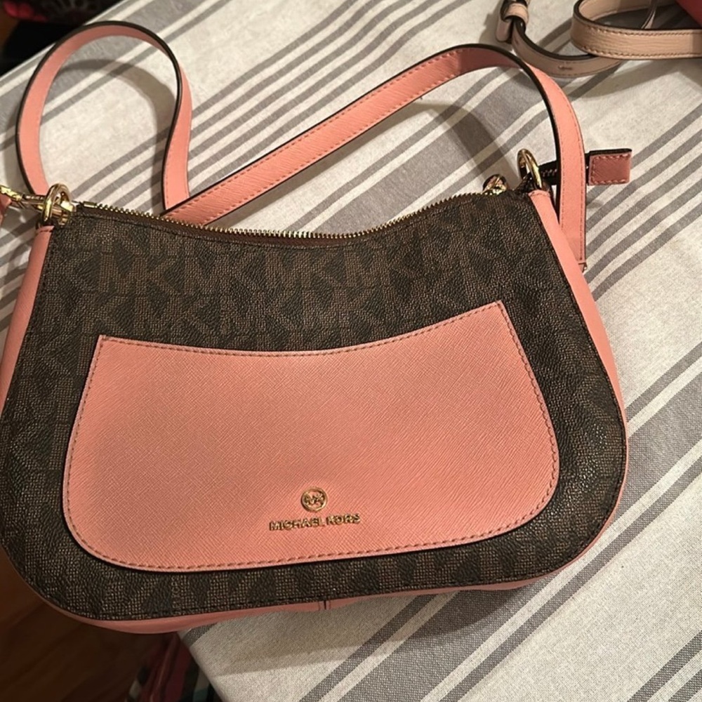 Michael Kors, Crossbody, pink and brown